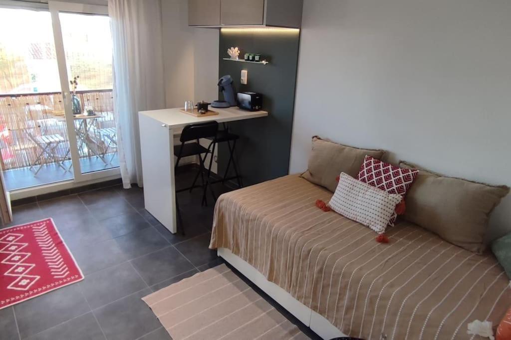 Caducee Studio Climatise Balcon Ensoleille Parking Nord Montpellier Grabels Exterior foto